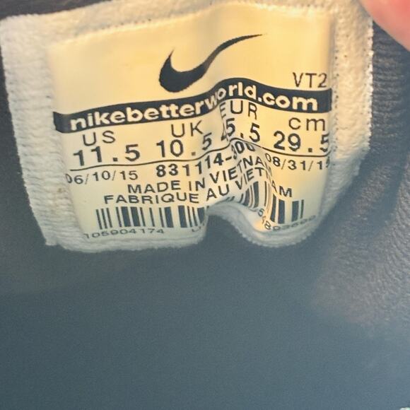 Nike Shoes Mens 11.5 Green White Air Max 90 Lace Up Running Athletic Sneakers - Picture 9 of 10